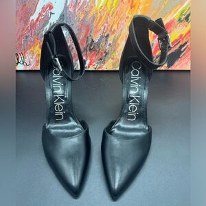 Calvin Klein Hilda pointed toe 4 In stiletto heel in Black SZ9 NWOB